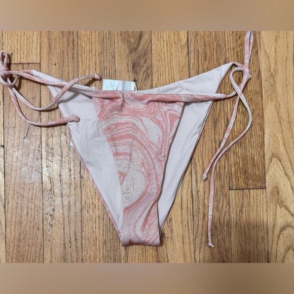 L*Space Lennox Metallic Side Tie Swim Bottom - Picture 3 of 5